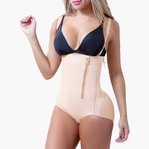 Everie Sculpting High Waist Body Suit, with Straps - Everie Woman